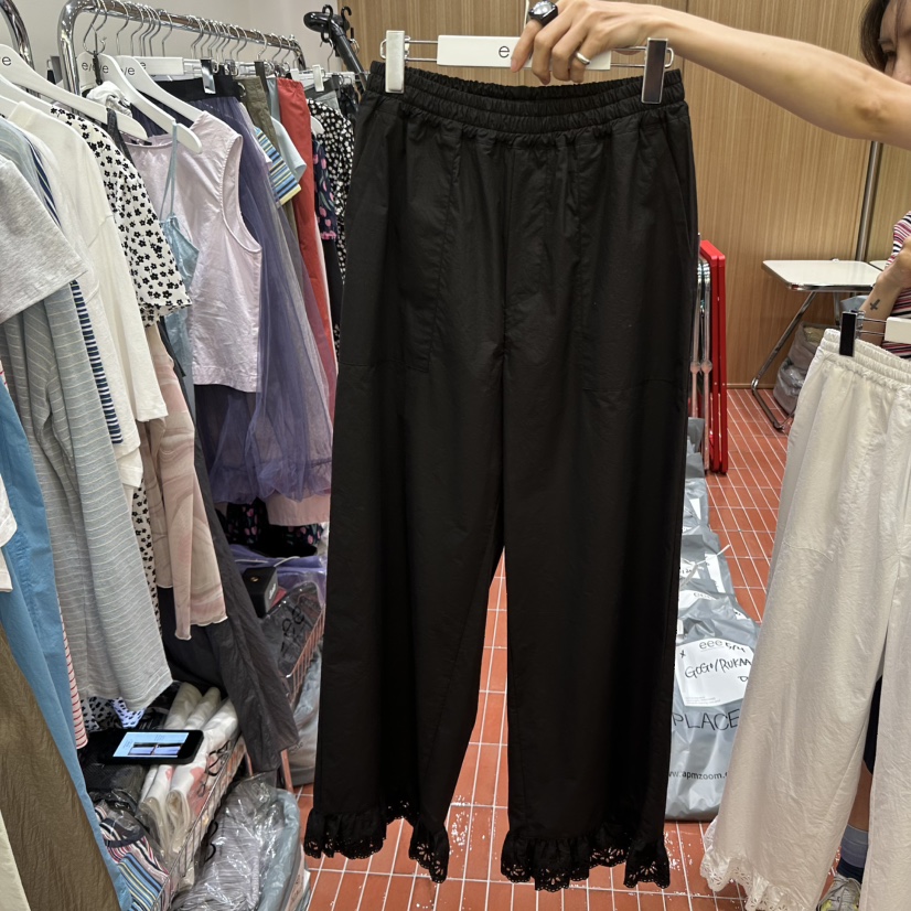 E/E/E韓國直郵㊣東大門實拍女裝新款熱賣休閑推薦時尚休閑褲E/E/E休閑褲圖色2