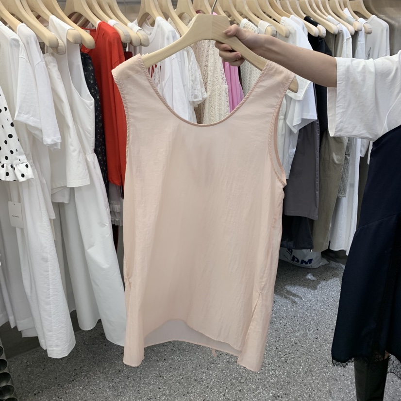 VELVET UNDERGROUND韓國直郵㊣女裝新品休閑推薦吊帶背心尼龍VELVET UNDERGROUND吊帶/背心