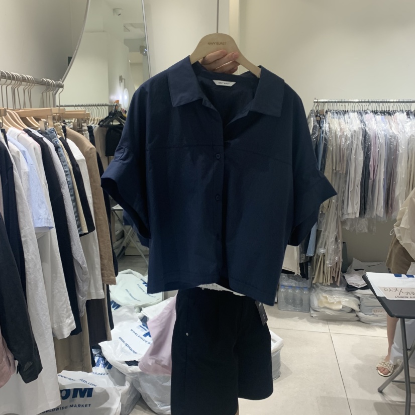 NAVYBURST韓國直郵㊣女裝新品25春夏熱賣人氣時尚襯衫蕾絲衫NAVY BURST襯衫/蕾絲衫圖色3
