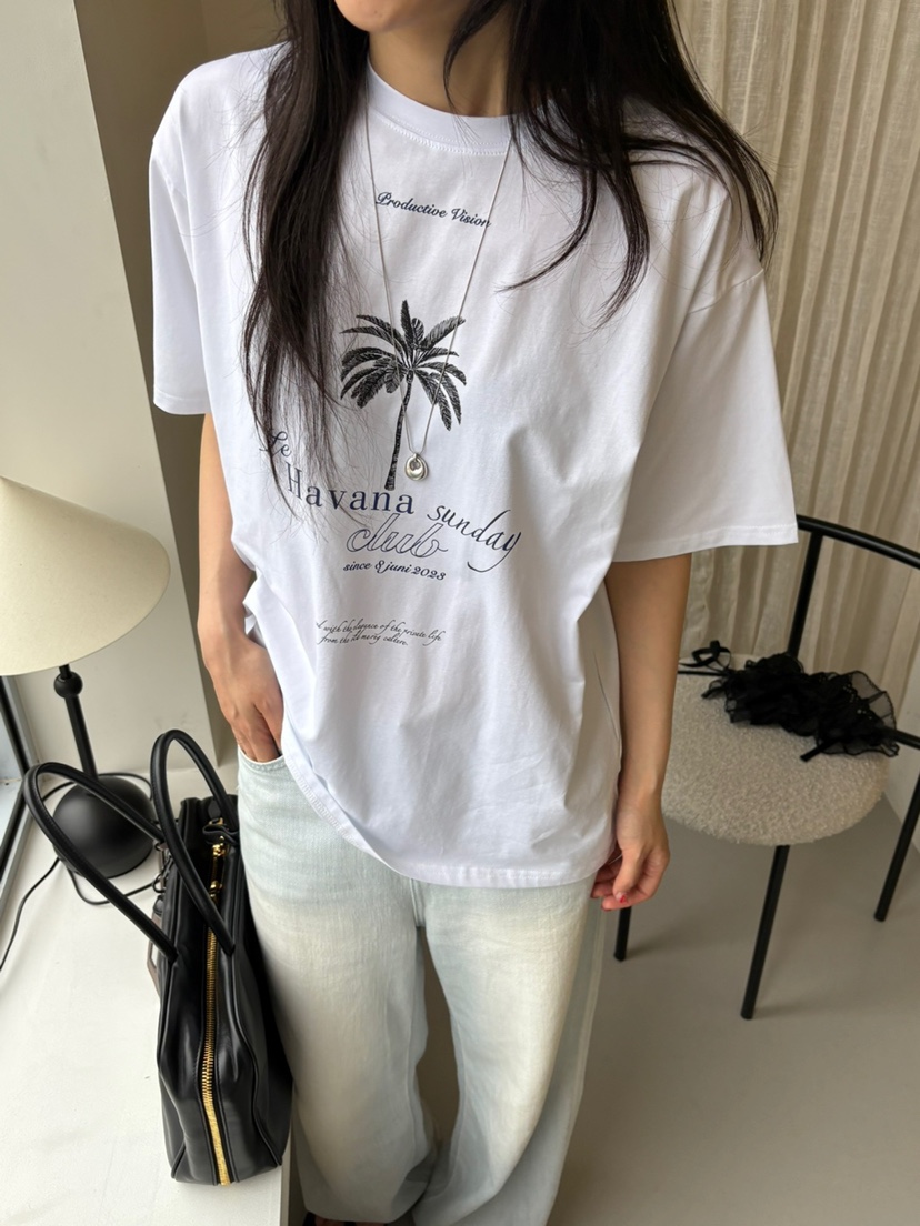Verbena直郵韓國代購㊣女裝新款休閑推薦人氣25春夏熱賣T恤VerbenaT恤