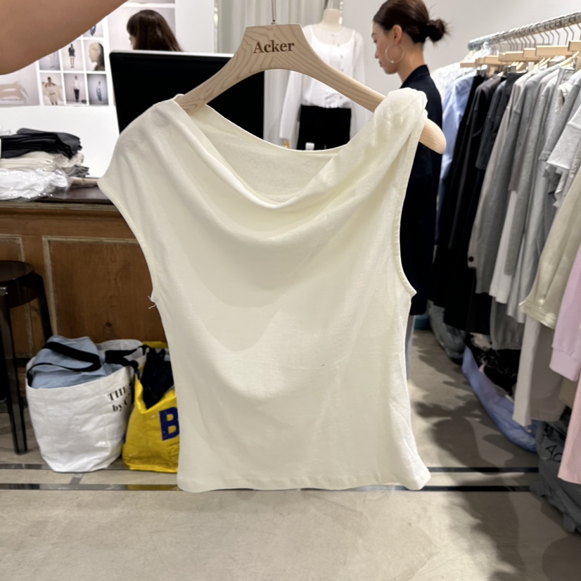 ACKER韓國直郵㊣東大門實拍女裝新款時尚熱賣25春夏休閑T恤ACKERT恤圖色3
