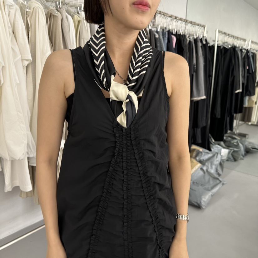 DOUBLE STANDARD/LE SMOKING/MAISONSTAFF韓國㊣直郵東大門代購女裝新品25春夏圍巾披肩MAISONSTAFF圍巾/披肩