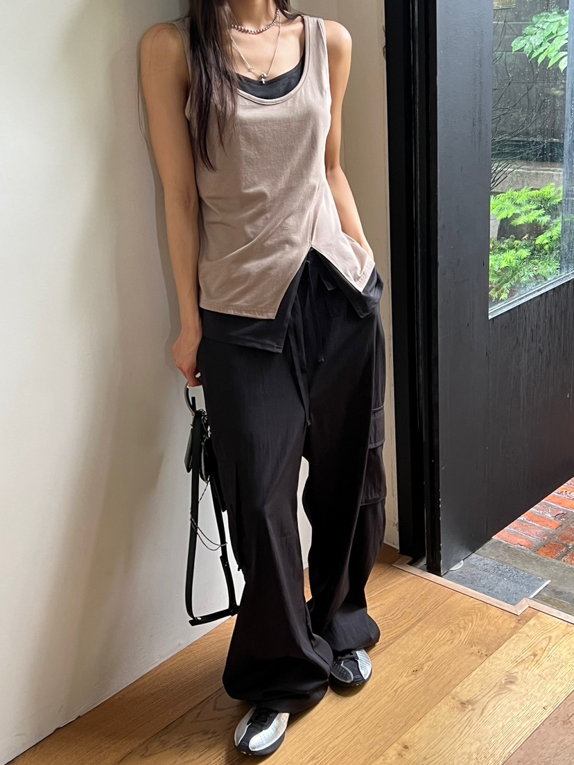 SPECIAL直郵韓國代購㊣女裝新品25春夏人氣休閑吊帶背心假兩件SPECIAL吊帶/背心