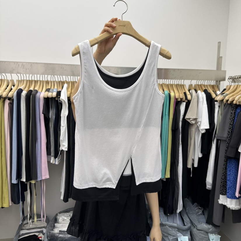 SPECIAL直郵韓國代購㊣女裝新品25春夏人氣休閑吊帶背心假兩件SPECIAL吊帶/背心