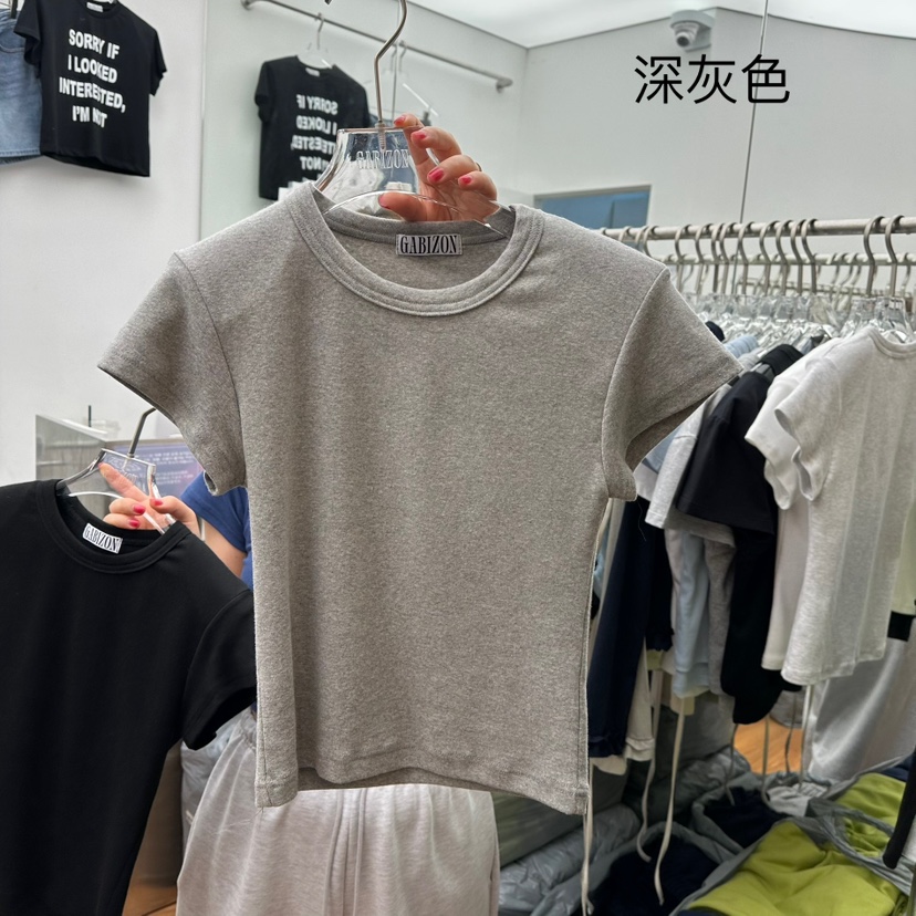 GABIZON直郵韓國代購㊣女裝新款人氣熱賣25春夏時尚推薦T恤GABIZONT恤圖色3