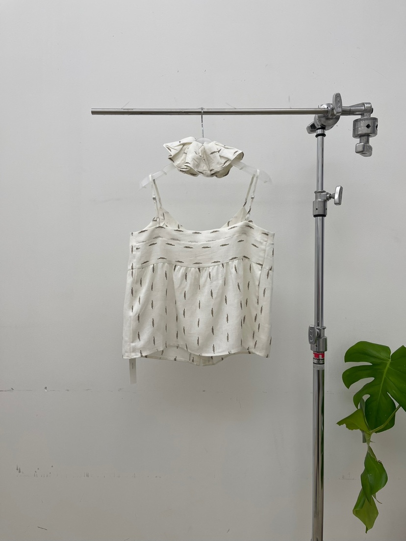 ATMOSPHERE韓國直郵㊣女裝新款時尚熱賣吊帶背心含頭飾亞麻ATMOSPHERE/BLING吊帶/背心