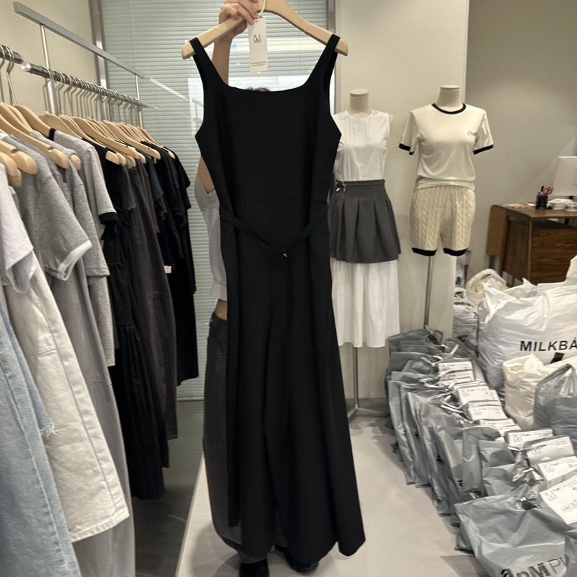 PLAMM韓國㊣直郵東大門代購女裝新品休閑25春夏連體褲含腰帶PLAMM連體褲圖色2