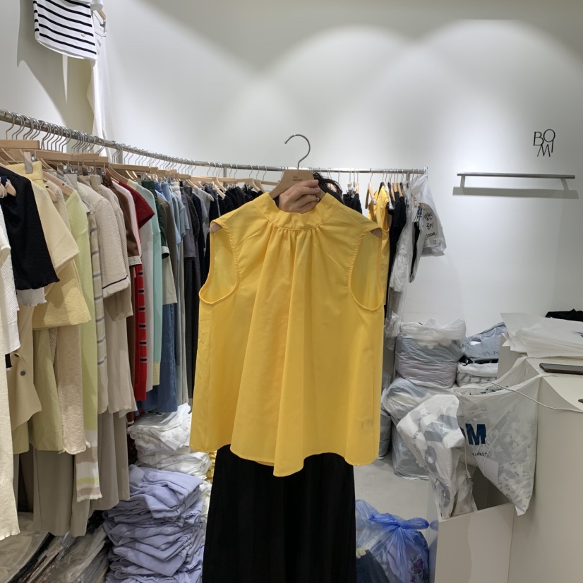 BY BOMI韓國直郵㊣女裝新品25春夏推薦熱賣時尚吊帶背心亞麻BY BOMI吊帶/背心圖色2