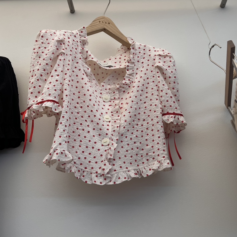 BEEN-A韓國㊣直郵東大門代購女裝新品人氣熱賣25春夏襯衫蕾絲衫BEEN-A襯衫/蕾絲衫圖色2