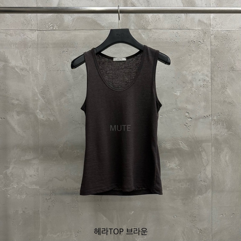 MUTE-P韓國直郵㊣東大門實拍女裝新品休閑25春夏推薦吊帶背心MUTE吊帶/背心圖色5