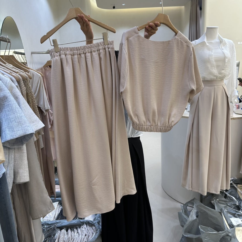 MATIERE韓國㊣直郵東大門代購女裝新品休閑熱賣25春夏推薦套裝MATIERE套裝