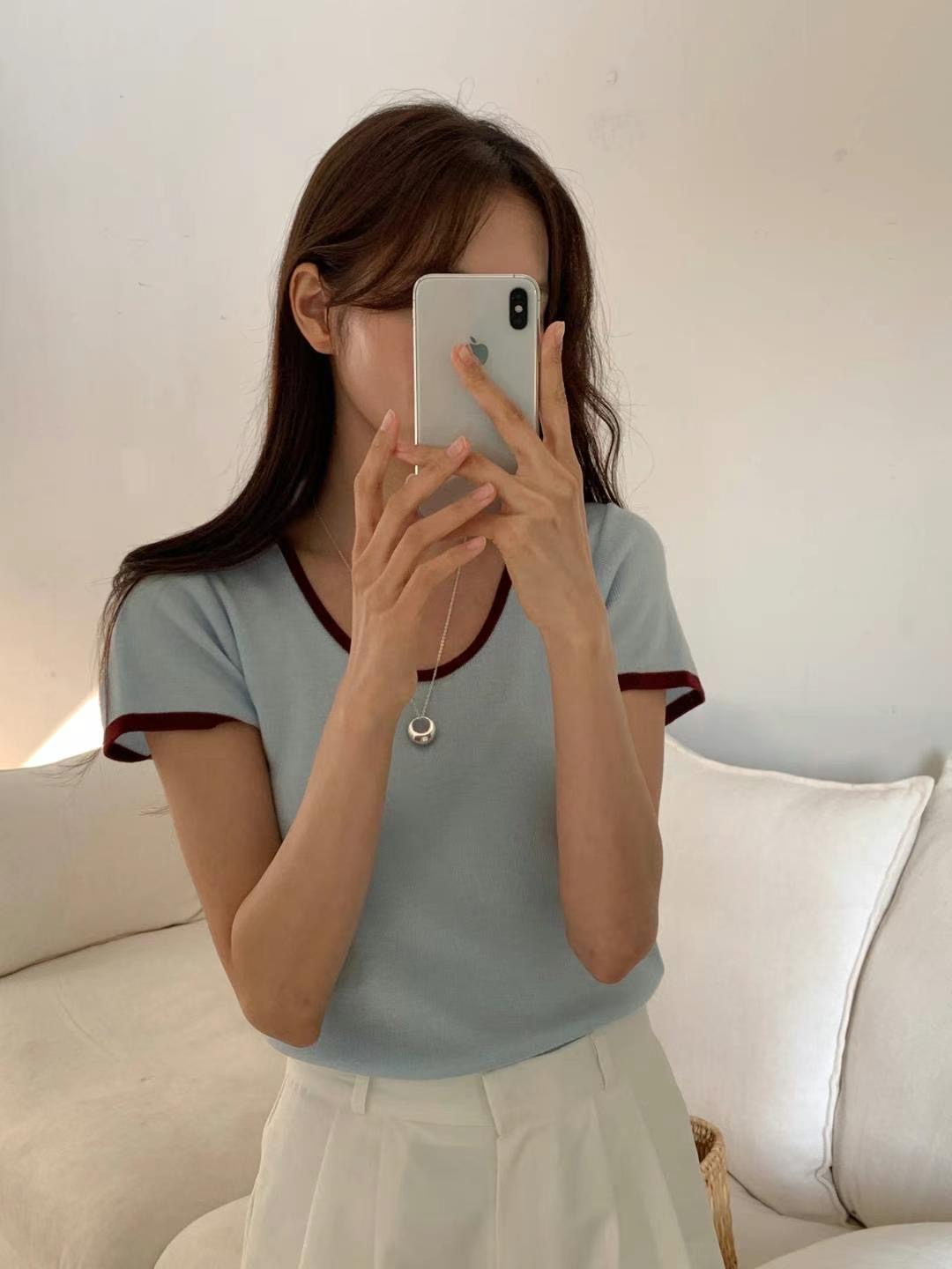 BABY SALON韓國㊣直郵東大門代購女裝新品休閑熱賣人氣T恤BABY SALONT恤圖色4