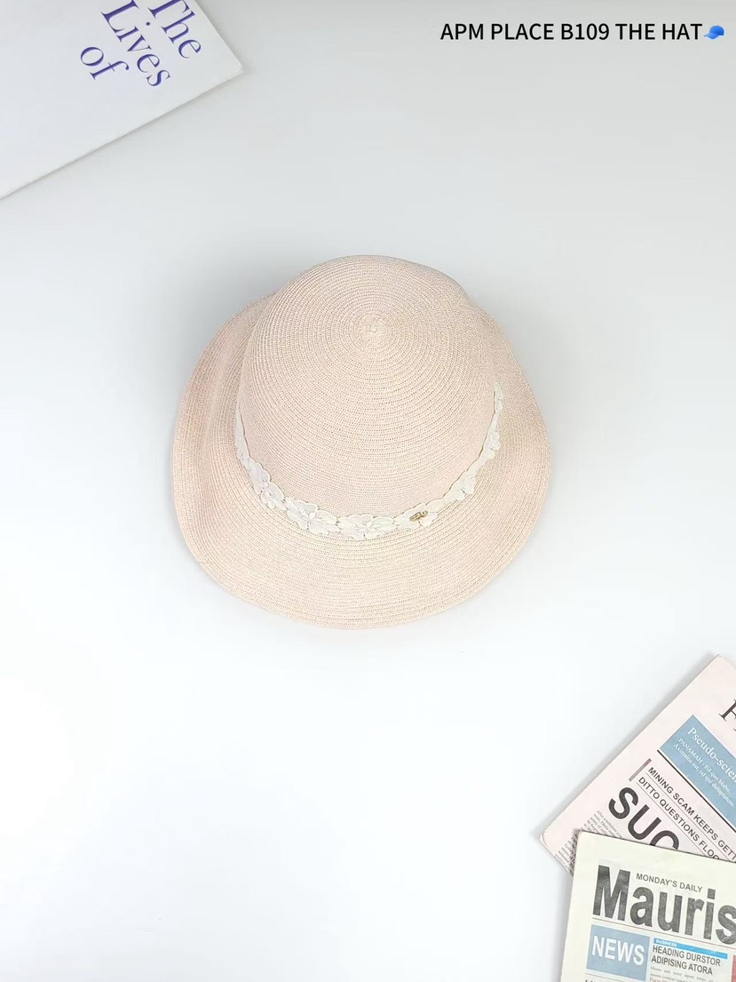 THE HAT-P東大門實拍女士新品25春夏推薦休閑人氣帽子蕾絲花THE HAT帽子