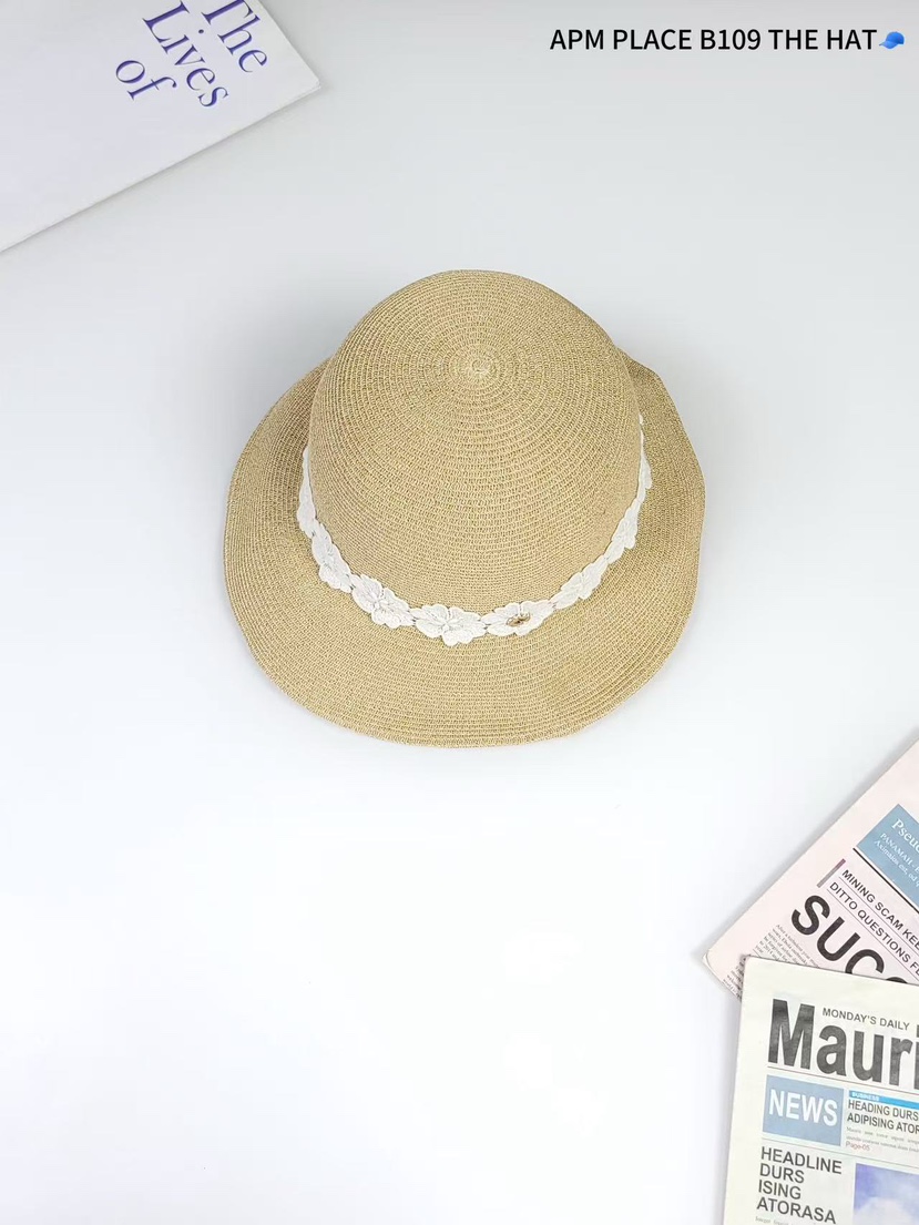 THE HAT-P東大門實拍女士新品25春夏推薦休閑人氣帽子蕾絲花THE HAT帽子圖色4