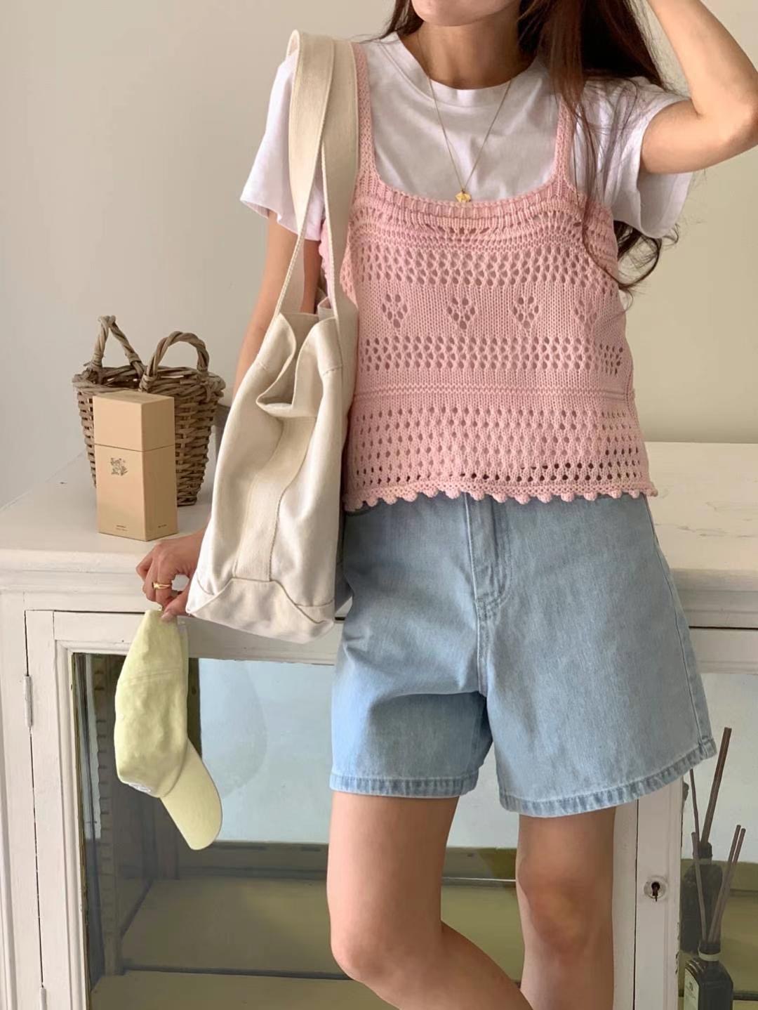 BABY SALON韓國代購女士新款職業休閑真品人氣吊帶背心緊身BABY SALON吊帶/背心