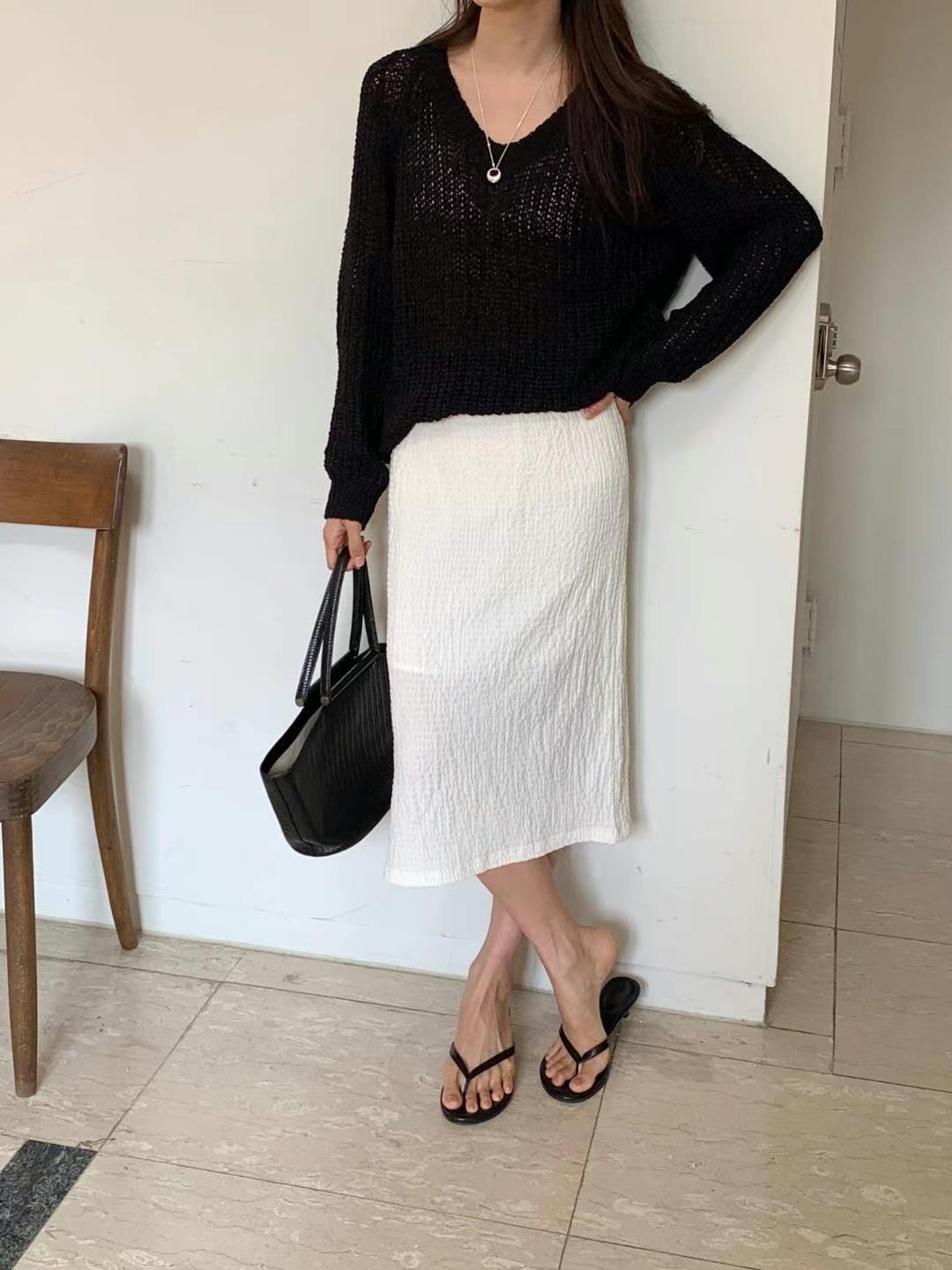 BABY SALON東大門實拍女裝新品熱賣休閑時尚25春夏人氣長裙BABY SALON長裙