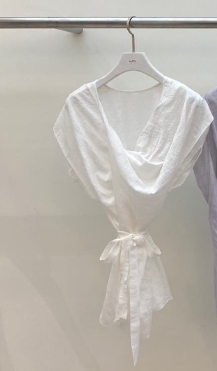 LE-PPL韓國代購女士新品真品時尚職業休閑襯衫蕾絲衫含脖帶LE-PPL襯衫/蕾絲衫