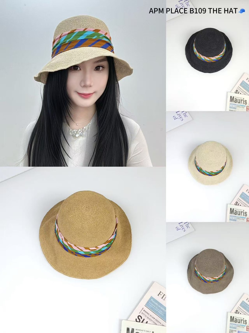 THE HAT-P韓國直郵女裝新品25春夏熱賣推薦休閑帽子漁夫帽THE HAT帽子