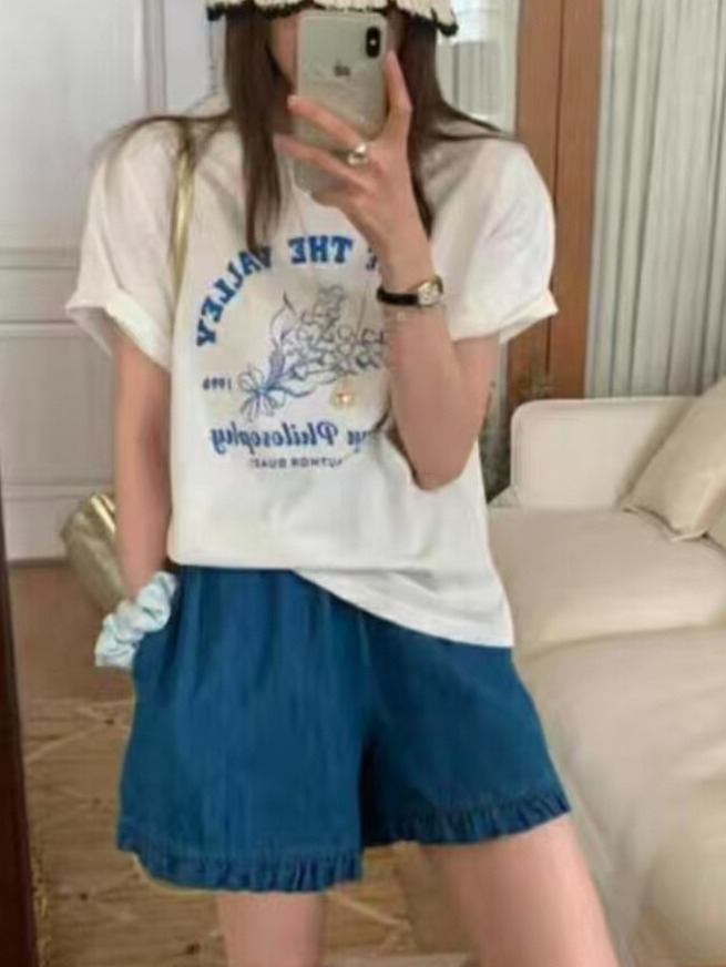 OLA韓國㊣直郵東大門代購女裝新款人氣25春夏休閑時尚推薦短褲mellor/OLA短褲