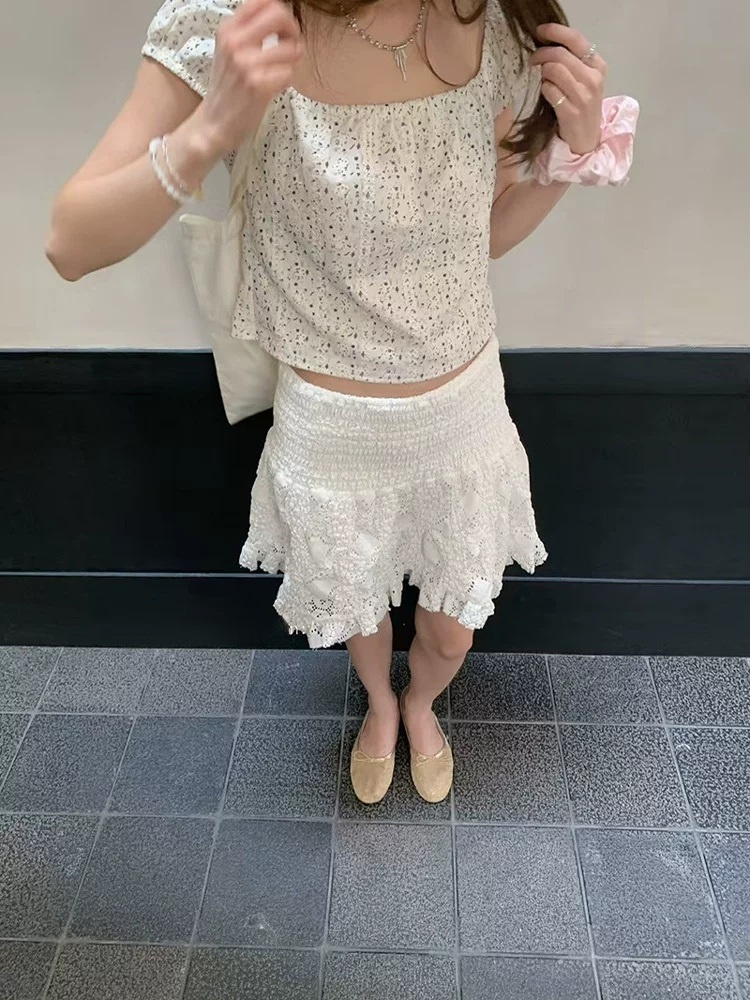 STRAWBERRY韓國直郵㊣東大門實拍女裝新品25春夏推薦人氣短裙STRAWBERRY短裙