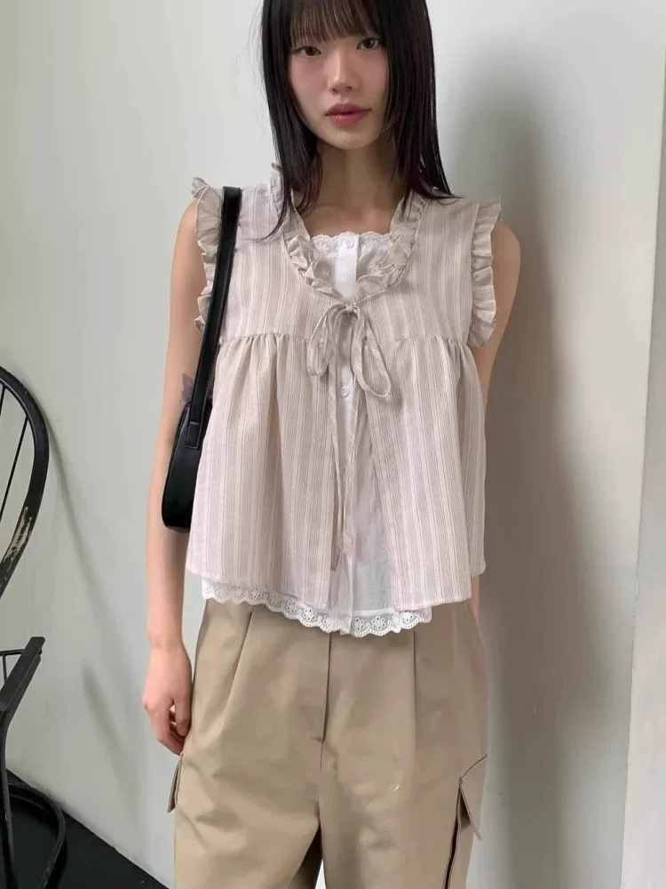 STRAWBERRY韓國直郵㊣東大門實拍女裝新款推薦休閑吊帶背心STRAWBERRY吊帶/背心