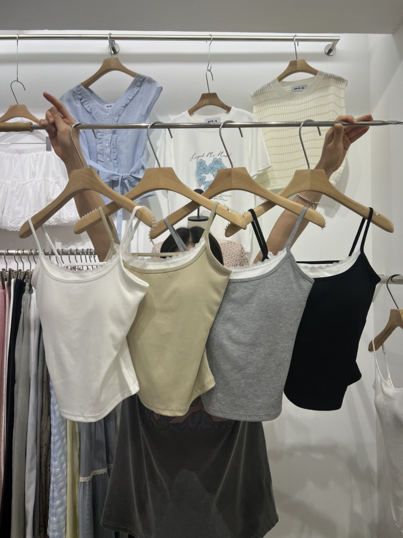 OLA韓國直郵㊣女裝新品推薦25春夏人氣休閑時尚熱賣吊帶背心mellor/OLA吊帶/背心