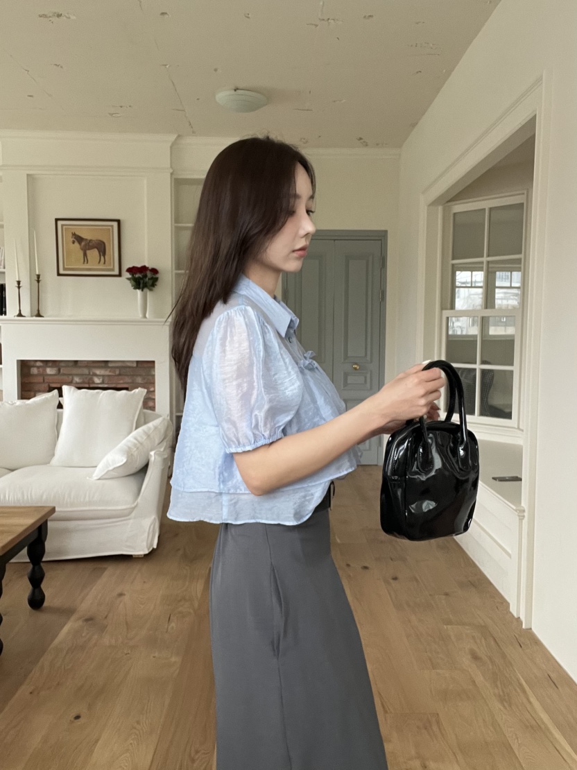 BOLD韓國直郵㊣女裝新品休閑熱賣25春夏人氣推薦襯衫蕾絲衫BOLD襯衫/蕾絲衫