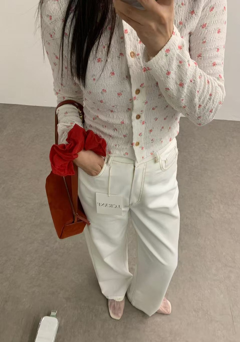 J CRANE-A韓國直郵㊣東大門實拍女裝新品人氣長袖T恤不含內搭開衫J CRANE長袖T恤