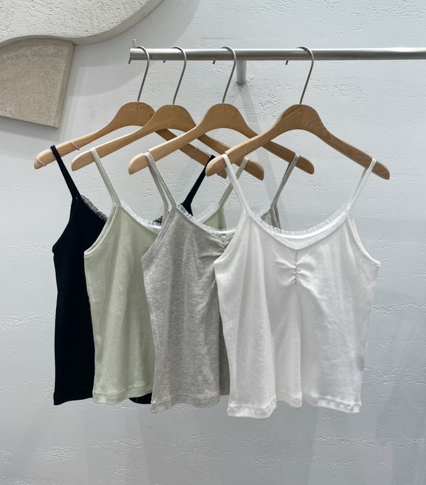 OEUF韓國㊣直郵東大門代購女裝新品熱賣25春夏休閑吊帶背心OEUF吊帶/背心