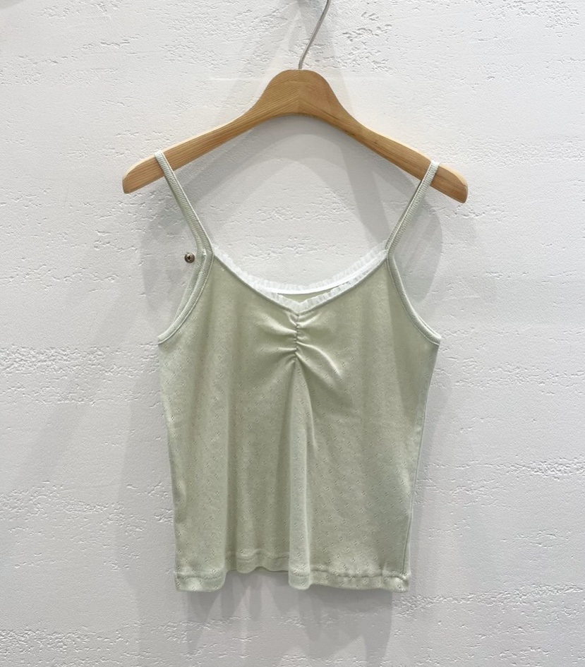 OEUF韓國㊣直郵東大門代購女裝新品熱賣25春夏休閑吊帶背心OEUF吊帶/背心