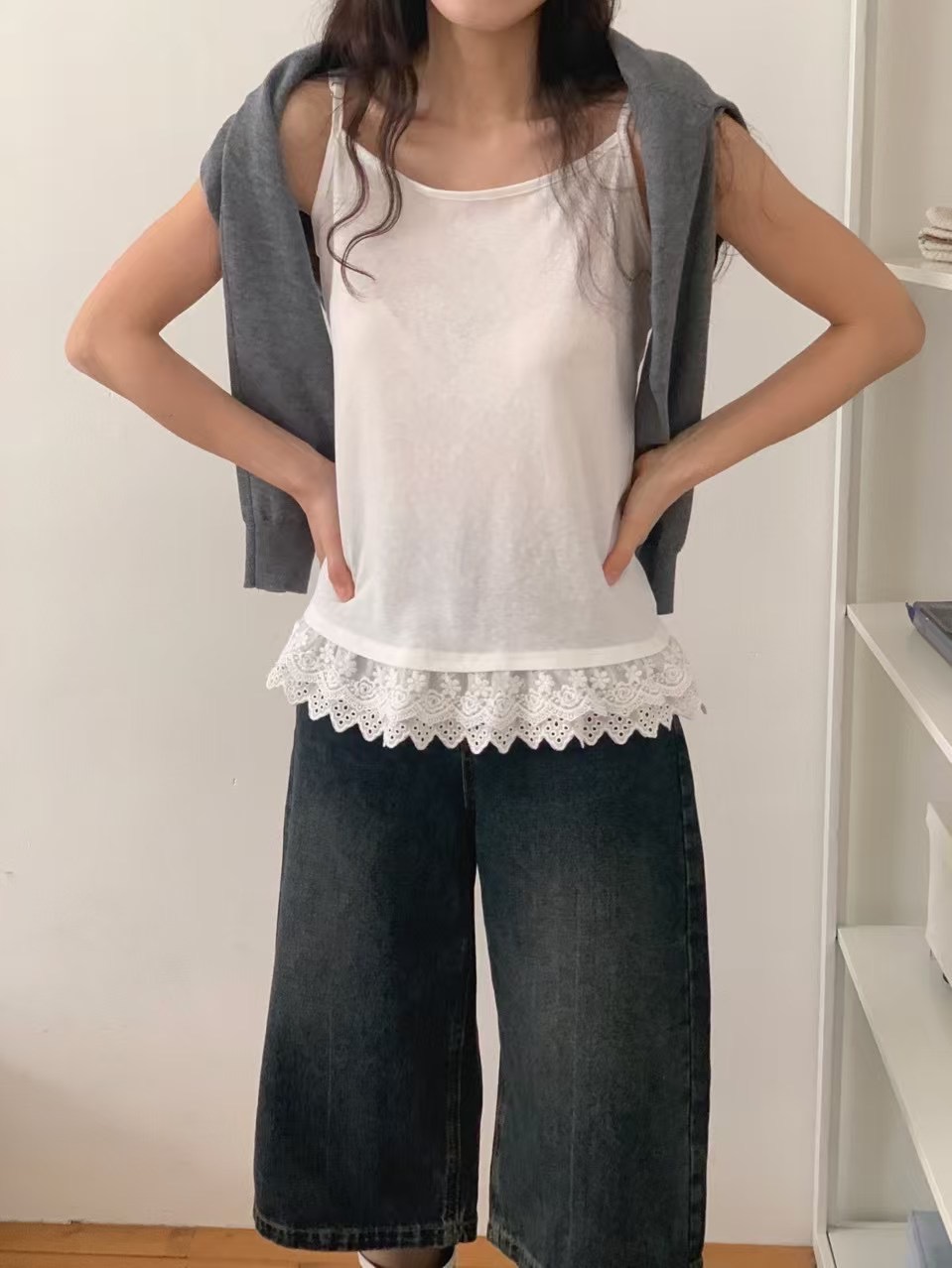 RAMIJ-라미제이-T東大門直郵女士新品時尚熱賣職業吊帶背心RAMIJ-라미제이-T吊帶/背心