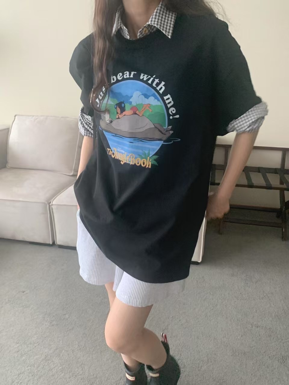 RAMIJ-라미제이-T韓國代購女裝新品人氣25春夏休閑真品T恤RAMIJ-라미제이-TT恤