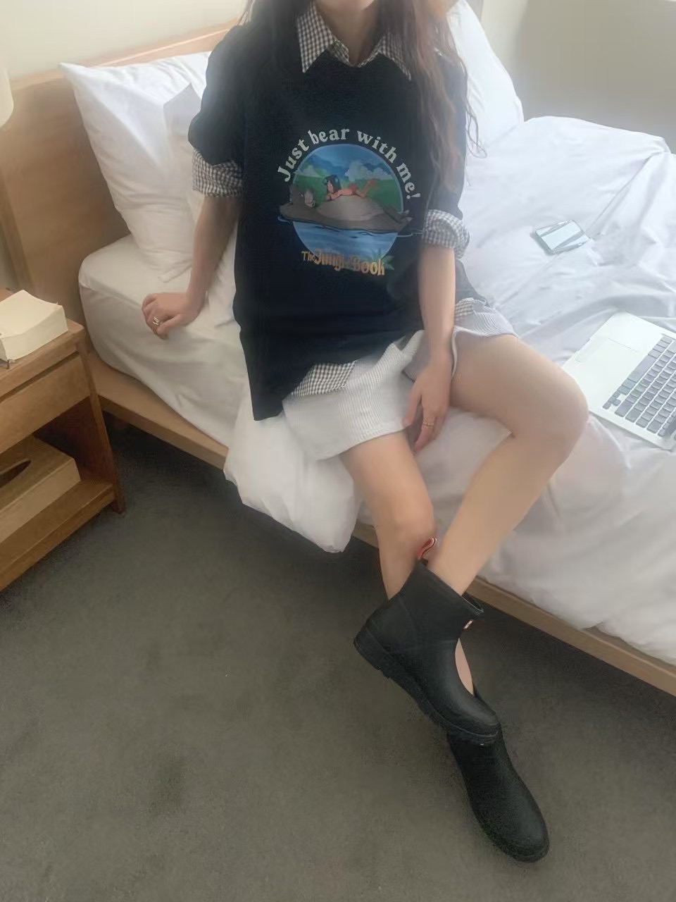 RAMIJ-라미제이-T韓國代購女裝新品人氣25春夏休閑真品T恤RAMIJ-라미제이-TT恤
