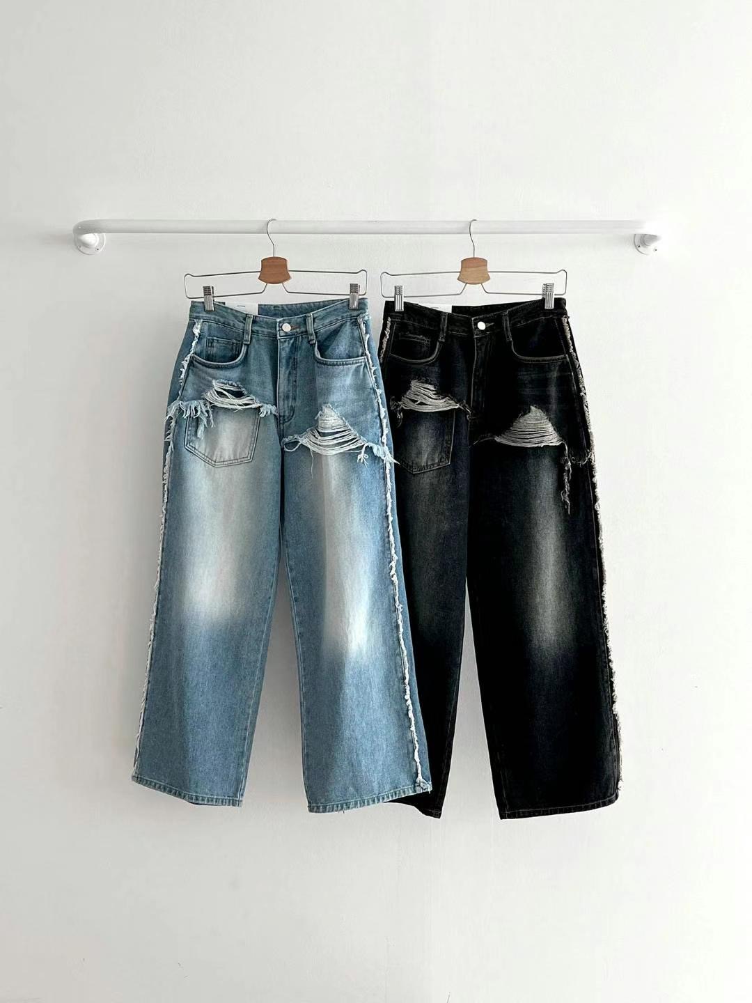 STYLE LAB東大門代購女士新品真品休閑職業人氣推薦牛仔褲STYLE LAB牛仔褲圖色2左二色