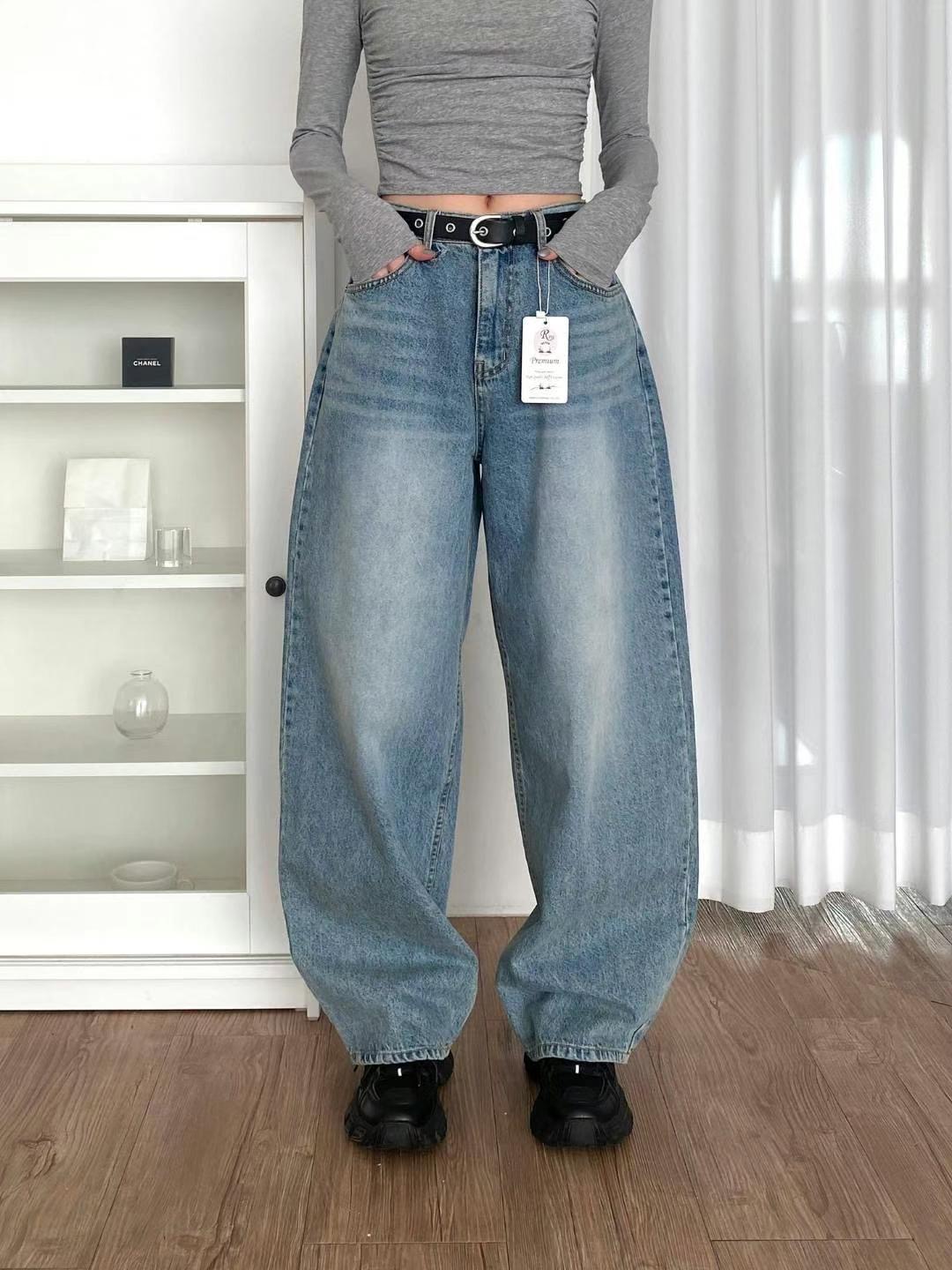STYLE LAB韓國直郵女士新品25春夏真品人氣牛仔褲不含腰帶STYLE LAB牛仔褲