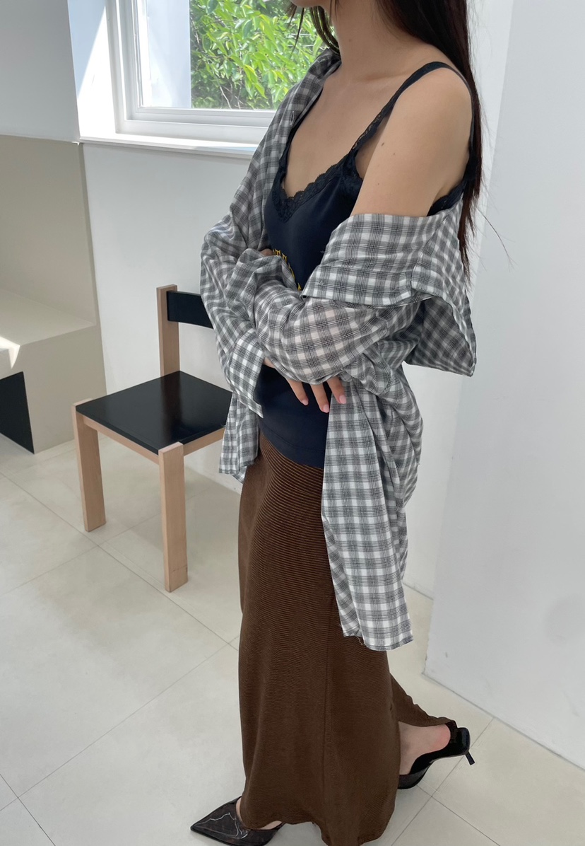 HARZI東大門代購女裝新款時尚真品職業25春夏休閑襯衫蕾絲衫HARZI襯衫/蕾絲衫