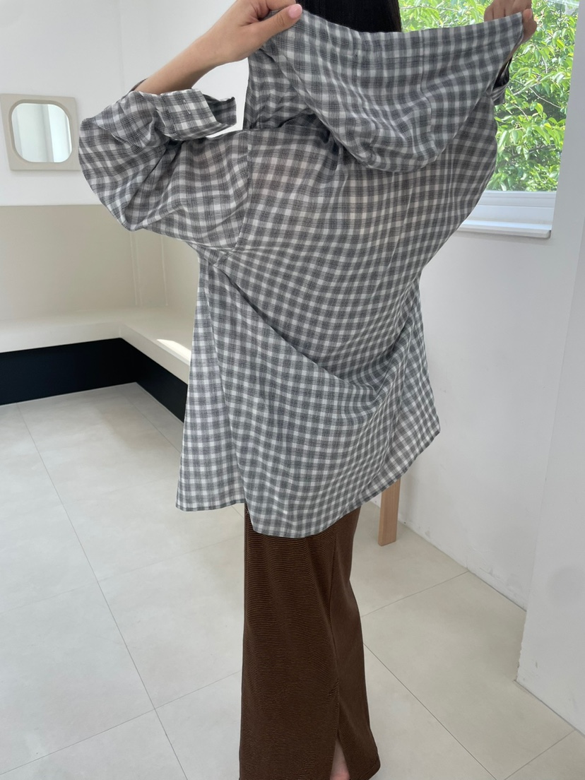 HARZI東大門代購女裝新款時尚真品職業25春夏休閑襯衫蕾絲衫HARZI襯衫/蕾絲衫