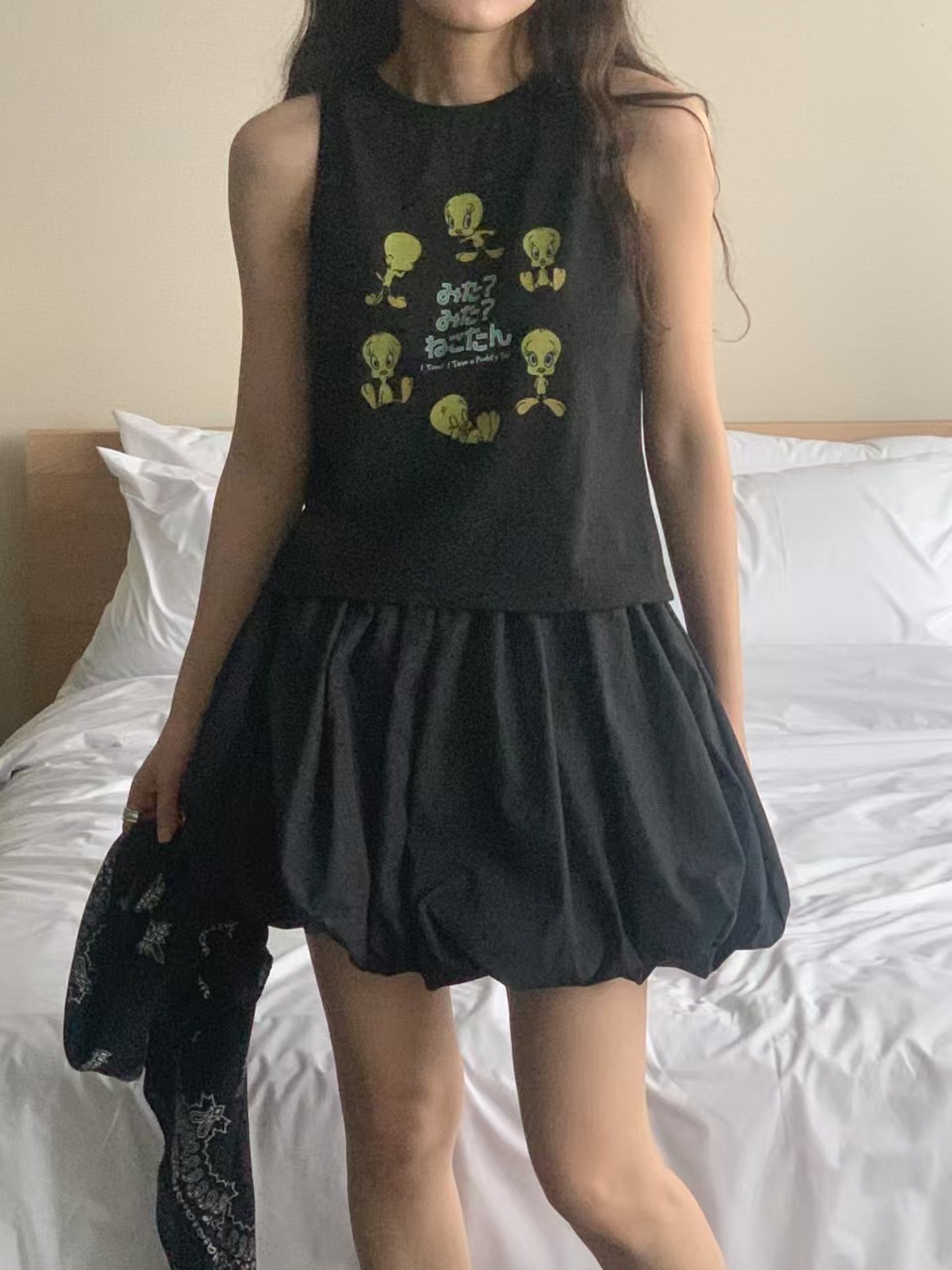 RAMIJ-라미제이-T東大門實拍女裝新品人氣時尚熱賣吊帶背心RAMIJ-라미제이-T吊帶/背心