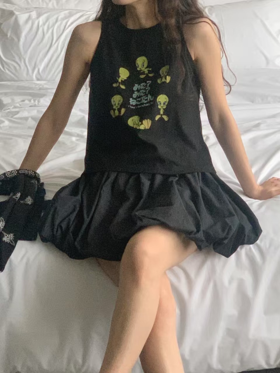 RAMIJ-라미제이-T東大門實拍女裝新品人氣時尚熱賣吊帶背心RAMIJ-라미제이-T吊帶/背心