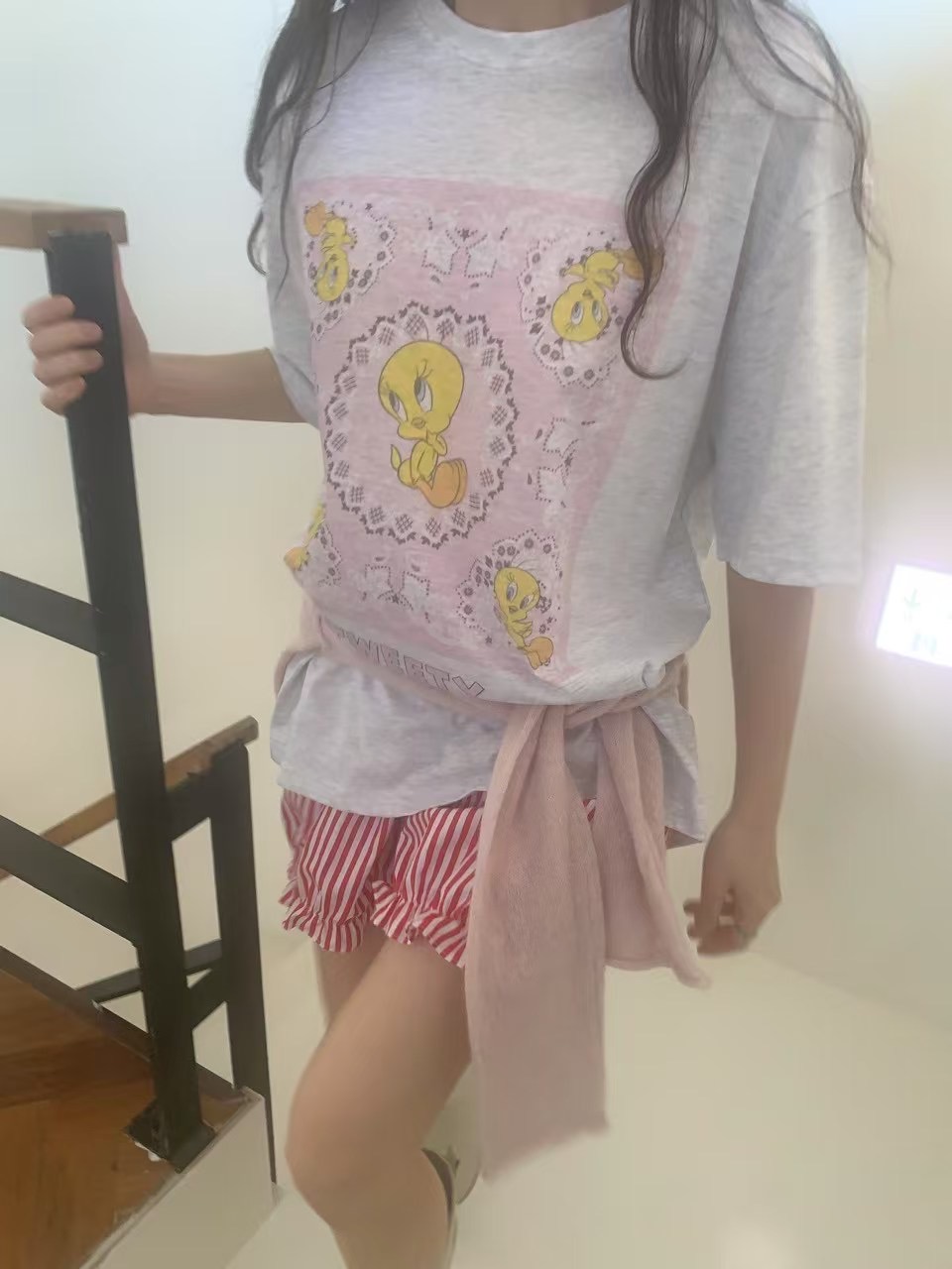 RAMIJ-라미제이-T東大門直郵女裝新品時尚人氣推薦休閑T恤RAMIJ-라미제이-TT恤