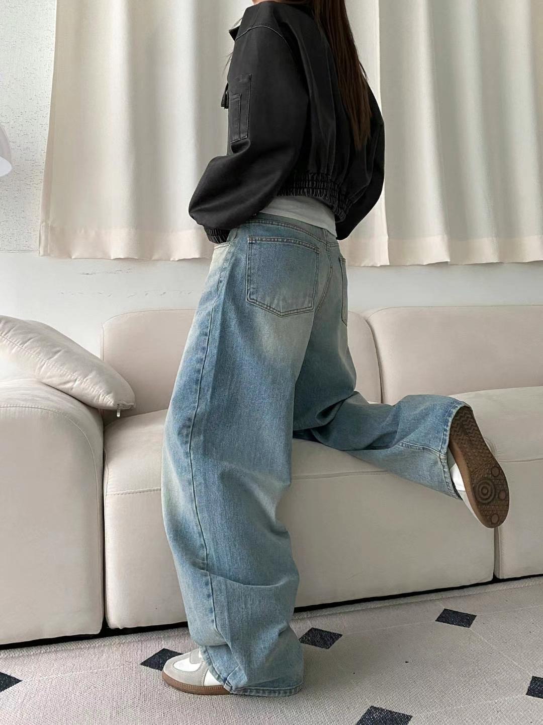 STYLE LAB東大門實拍女裝新品真品推薦人氣休閑25春夏牛仔褲STYLE LAB牛仔褲