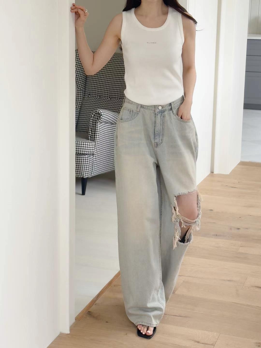 STYLE LAB韓國直郵女士新品推薦休閑熱賣職業真品人氣牛仔褲STYLE LAB牛仔褲
