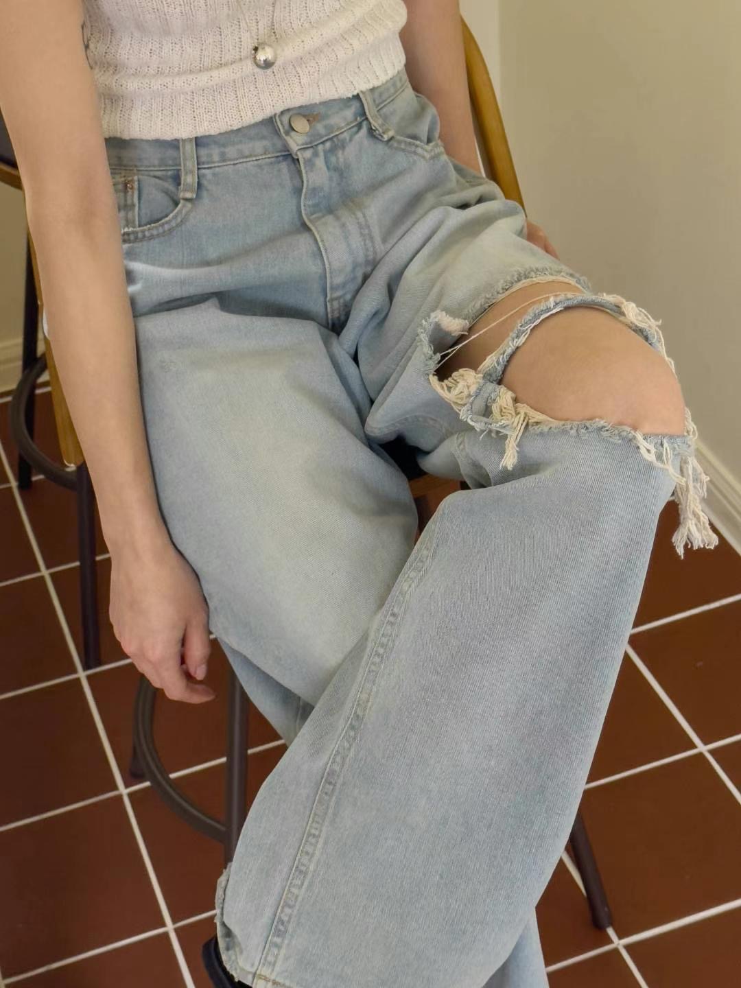 STYLE LAB韓國直郵女裝新品真品休閑職業推薦人氣25春夏牛仔褲STYLE LAB牛仔褲
