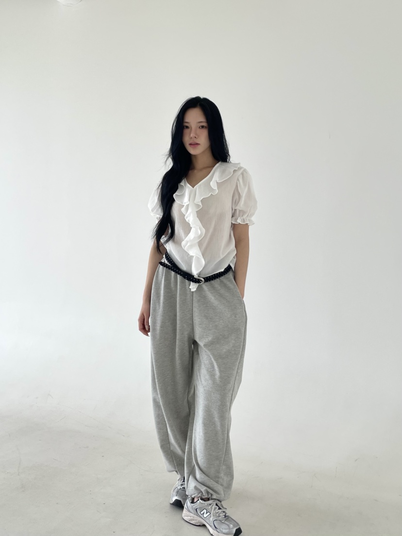 BETWEEN US韓國㊣直郵東大門代購女裝新品25春夏時尚休閑褲JICJO:SEOUL休閑褲