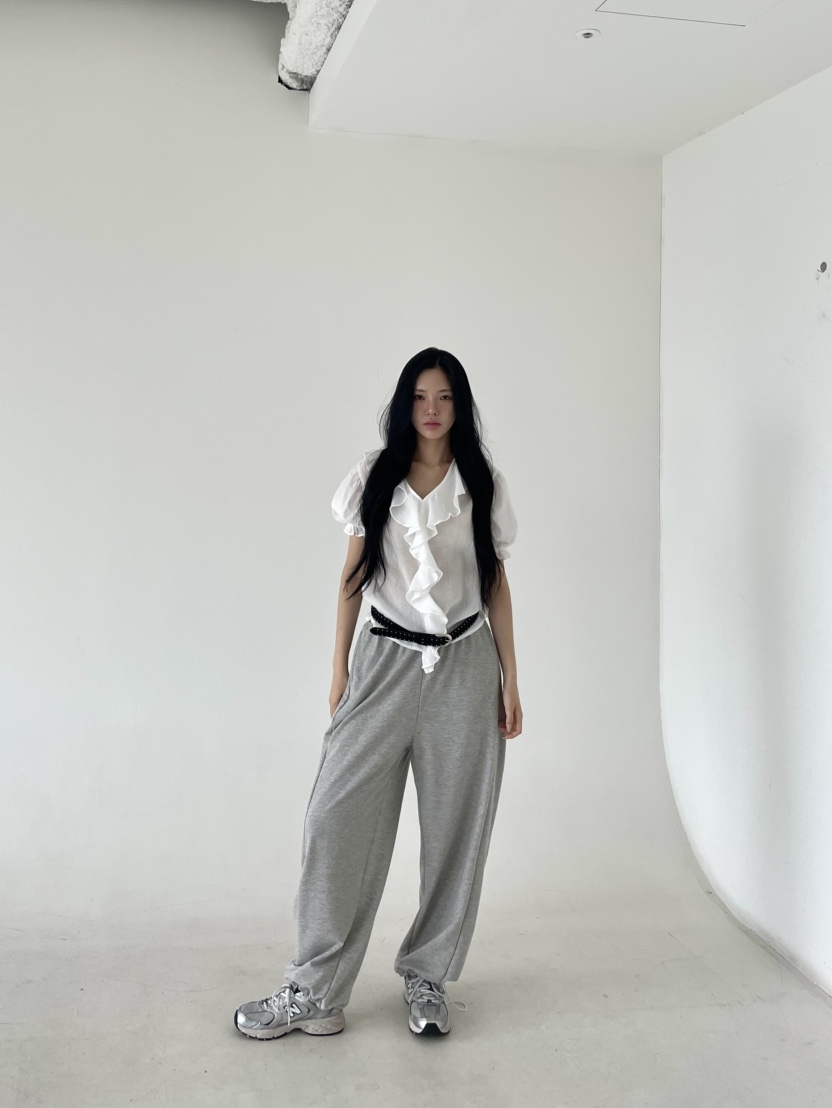 BETWEEN US韓國㊣直郵東大門代購女裝新品25春夏時尚休閑褲JICJO:SEOUL休閑褲