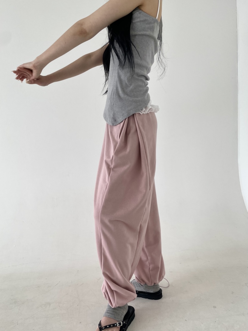 BETWEEN US韓國㊣直郵東大門代購女裝新品25春夏時尚休閑褲JICJO:SEOUL休閑褲