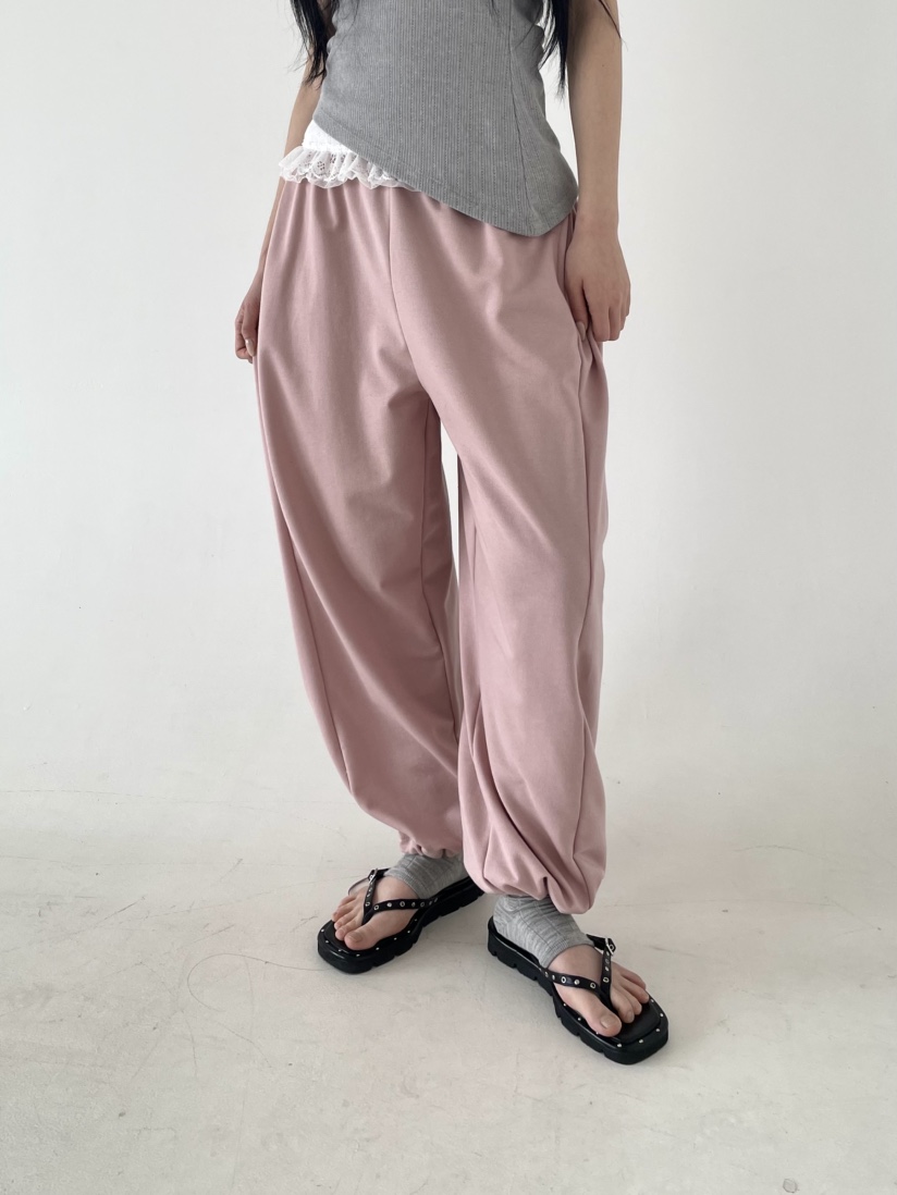 BETWEEN US韓國㊣直郵東大門代購女裝新品25春夏時尚休閑褲JICJO:SEOUL休閑褲