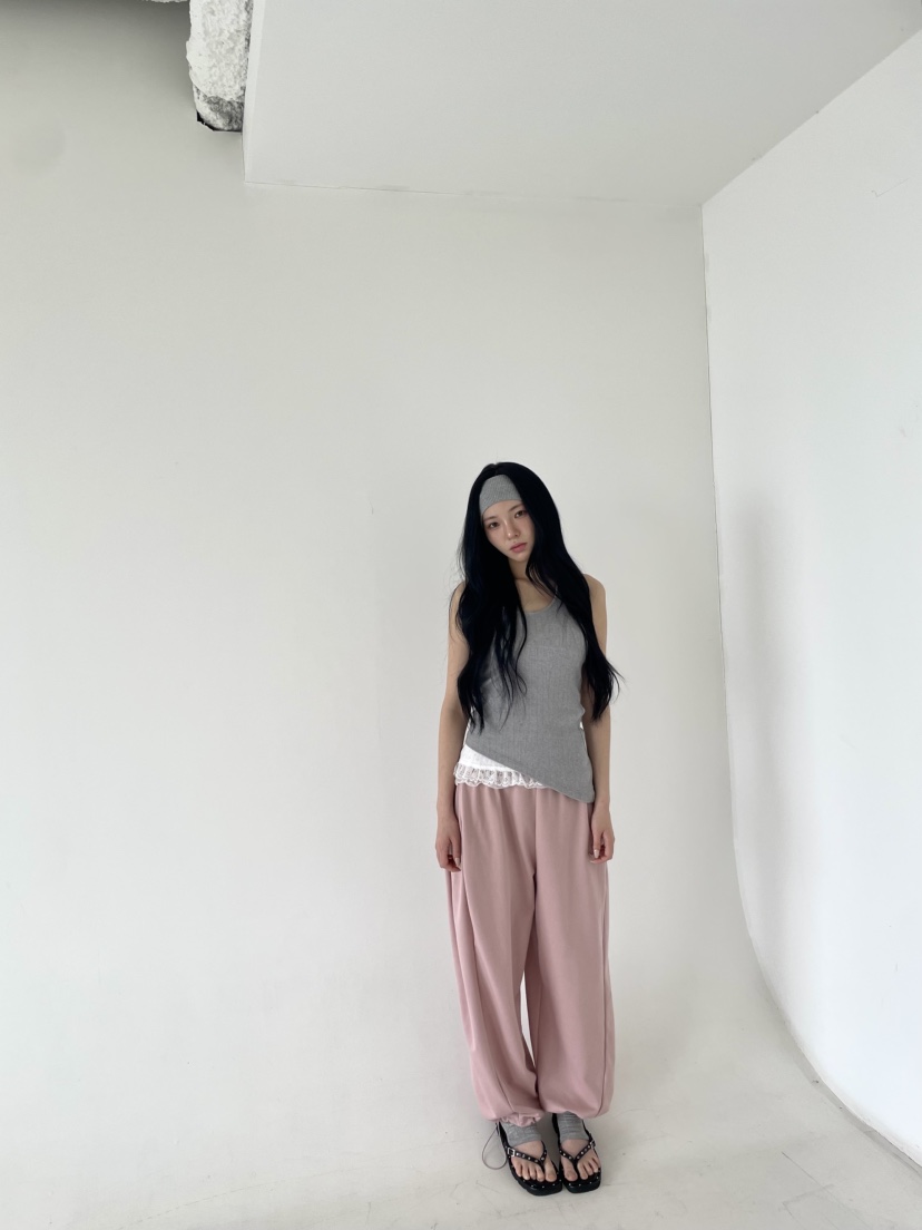 BETWEEN US韓國㊣直郵東大門代購女裝新品25春夏時尚休閑褲JICJO:SEOUL休閑褲