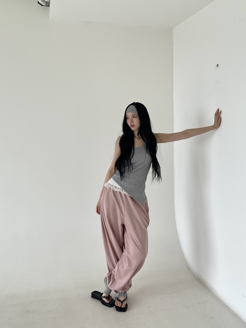 BETWEEN US韓國㊣直郵東大門代購女裝新品25春夏時尚休閑褲JICJO:SEOUL休閑褲