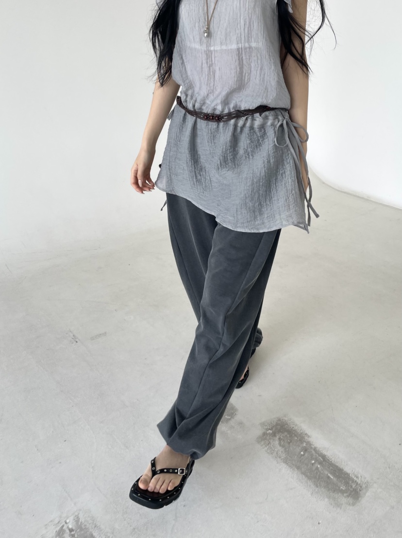 BETWEEN US韓國㊣直郵東大門代購女裝新品25春夏時尚休閑褲JICJO:SEOUL休閑褲